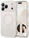CAPRARO Magnetic for iPhone 17 Pro Case for Women Girls Upgraded Full Camera Protection Compatible with MagSafe Cute Wave Translucent Matte Phone Case for iPhone 17 Pro Stone