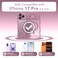 CAPRARO Magnetic for iPhone 17 Pro Case for Women Girls Upgraded Full Camera Protection Compatible with MagSafe Cute Wave Translucent Matte Phone Case for iPhone 17 Pro Black Currant