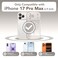 CAPRARO Magnetic for iPhone 17 Pro Max Case for Women Girls Upgraded Full Camera Protection Compatible with MagSafe Cute Wave Translucent Matte Phone Case for iPhone 17 Pro Max Stone