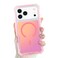 Bonoma for iPhone 17 Pro Max Case 2025 Iridescent Back Magnetic Support for MagSafe Shockproof Cover Crystal and Corner HighDuty Protection for Girls Women Pink