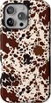 Casely iPhone 16 Pro Case Cowgirl Envy Cow Print Bold Protective Design Compatible with MagSafe