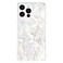 Flaunt Official Square Protective Case Compatible with iPhone 16 Pro Max Compatible with MagSafe Wireless Charging DropTested Shockproof Geo White Mother of Pearl