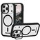 Pelican Protector iPhone 17 Pro Max Case wCamera Stand MagSafe Compatible Rugged Magnetic Phone Case w 16ft MilitaryGrade Drop Protection Heavy Duty Phone Cover for iPhone 17 Pro Max Clear
