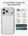ZAGG Crystal Palace Lite Case for iPhone 17 Pro Max Clear Drop Protection 10ft3m UltraSlim Lightweight Sleek Minimalistic Phone Case with Transparent Design AntiYellowing Technology