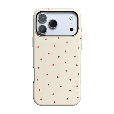 Casely iPhone 17 Pro Max Case Be Mine Tiny Hearts Bold Protective Design Compatible with MagSafe