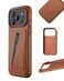 Mujjo Wallet Leather Case For iPhone 17 Pro Max MagSafe Compatible Tan