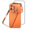 Eastcoo Metal Bumper Case for iPhone 17 Pro Aluminum Frame Slim CaseSeparate Metal Lens Protector HD Tempered Glass Screen Protector Hippocampal Buckle Design Cover for iPhone 17 Pro 63 Inch