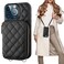 Bocasal Crossbody Wallet Case for iPhone 13 Pro RFID Blocking PU Leather Zipper Handbag Purse Flip Cover Kickstand Folio Case with Card Slots Holder Wrist Strap Lanyard 5G 61 Inch Black