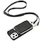 ZVE for iPhone 13 Pro Wallet Case Zipper Crossbody Phone Case with RFID Blocking Card Holder Wrist Strap Purse Cover for Women Compatible with iPhone 13 Pro 61 inch 2021 Black