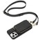 ZVE for iPhone 13 Pro Wallet Case Zipper Crossbody Phone Case with RFID Blocking Card Holder Wrist Strap Purse Cover for Women Compatible with iPhone 13 Pro 61 inch 2021 Black