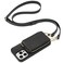 ZVE for iPhone 13 Pro Wallet Case Zipper Crossbody Phone Case with RFID Blocking Card Holder Wrist Strap Purse Cover for Women Compatible with iPhone 13 Pro 61 inch 2021 Black