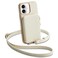 ZVE for iPhone 16 Case Wallet RFID Blocking Leather Case with Card Holder Crossbody Wrist Strap Phone Case for Women for iPhone 16 61 Beige