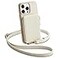 ZVE Wallet Case for iPhone 16 Pro Max RFID Blocking Protective Leather Zipper Wallet Case with Card Holder Wrist Strap for Women for iPhone 16 Pro Max 69 Beige