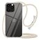 YESPURE for iPhone 14 Pro Max Crossbody Case Clear Wearable Adjustable Shoulder Neck Lanyard Strap Cover Women Girls Soft Slim Protective Hanging Phone Mobile Case for iPhone 14 Pro Max Beige