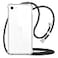YESPURE for iPhone 78SE Clear Case Adjustable Shoulder Neck Lanyard Crossbody Strap Phone Cover Women Girls Soft Slim Shockproof Protective Mobile Case for iPhone SE 2020 iPhone SE 2022 Black