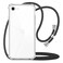YESPURE for iPhone 78SE Clear Case Adjustable Shoulder Neck Lanyard Crossbody Strap Phone Cover Women Girls Soft Slim Shockproof Protective Mobile Case for iPhone SE 2020 iPhone SE 2022 Black