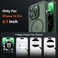 TOCOL Magnetic for iPhone 14 Pro Case Upgraded Full Camera Protection Compatible with Magsafe Drop Protection Translucent Matte Back Bumper Phone Cover 61Inch Alpine Green