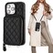 Bocasal Crossbody Wallet Case for iPhone 15 Pro Max RFID Blocking PU Leather Zipper Handbag Purse Flip Cover Kickstand Folio Case with Card Slots Holder Wrist Strap Lanyard 5G 67 Inch Black