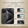 Bandolier Hailey Crossbody Wallet Phone Case for iPhone 15 Pro 100 Genuine Pebble Leather with Gold Hardware Adjustable Removable Strap Expandable Flip Card Holder Black with Gold
