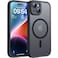 TOCOL Magnetic for iPhone 14 Case Upgraded Full Camera Protection Compatible with Magsafe Drop Protection Translucent Matte Back Bumper Phone Cover 61Inch Black