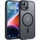 TOCOL Magnetic for iPhone 14 Case Upgraded Full Camera Protection Compatible with Magsafe Drop Protection Translucent Matte Back Bumper Phone Cover 61Inch Black