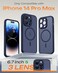 TOCOL for Phone 14 Pro Max Case Compatible with Magsafe Charger Full Camera Protection Drop Protection Translucent Matte Phone Case for iPhone 14 Pro Max 67 inch Dark Blue