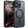 TOCOL for iPhone 16 Pro Max Case Compatible with Magsafe Full Camera Protection Drop Protection Magnetic Translucent Matte Back Bumper Phone Case for 16 Pro Max 69Inch Black