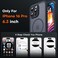 TOCOL for iPhone 16 Pro Case Full Camera Protection Compatible with Magsafe Drop Protection Translucent Magnetic Matte Phone Case for iPhone 16 Pro 63 inch Black