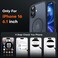 TOCOL Magnetic for iPhone 16 Case Compatible with Magsafe Upgraded Full Camera Protection Drop Protection Translucent Matte Back Bumper Phone Cover 61InchBlack