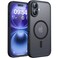 TOCOL Magnetic for iPhone 16 Case Compatible with Magsafe Upgraded Full Camera Protection Drop Protection Translucent Matte Back Bumper Phone Cover 61InchBlack
