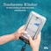 Case-Mate CaseMate IP68 Waterproof Phone Pouch Travel Beach Cruise Ship Essentials Floating Waterproof Phone Case with Crossbody Lanyard for iPhone 17 Pro Max16 Pro Max1514 13 S26S25 Silver Chrome