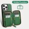ZVE for iPhone 16 Pro Max Wallet Case Zipper Crossbody Case with Card Holder Wrist Strap Phone Purse Cover for Women for iPhone 16 Pro Max 69 Dark Green