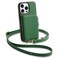 ZVE for iPhone 16 Pro Max Wallet Case Zipper Crossbody Case with Card Holder Wrist Strap Phone Purse Cover for Women for iPhone 16 Pro Max 69 Dark Green