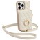 ZVE Wallet Case for iPhone 16 Pro Max with Card Holder Ring Stand Crossbody Zipper Wallet Lanyard Case for iPhone 16 Pro Max 69 InchBeige