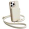 ZVE for iPhone 16 Pro Wallet Case RFID Blocking Leather Case with Card Holder Crossbody Strap for Beige iPhone 16 Pro 63