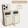 ZVE for iPhone 16 Pro Wallet Case RFID Blocking Leather Case with Card Holder Crossbody Strap for Beige iPhone 16 Pro 63