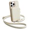 ZVE for iPhone 16 Pro Wallet Case RFID Blocking Leather Case with Card Holder Crossbody Strap for Beige iPhone 16 Pro 63