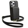 ZVE for iPhone 16 Pro Wallet Case with Card Holder Zipper Crossbody Case with Wrist Strap for Women for iPhone 16 Pro 63 Black
