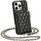 LAMEEKU Compatible with iPhone 16 Pro Case Wallet with Card HolderRFID Blocking Wrist Strap Crossbody Phone Cover for Women for iPhone 16 Pro 63 Black