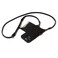 Bandolier Mila Crossbody Wallet Phone Case MagSafe Compatible for iPhone 16 Pro 100 Genuine Pebble Leather Adjustable Removable Strap Black with Pewter Hardware