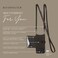 Bandolier Mila Crossbody Wallet Phone Case MagSafe Compatible for iPhone 16 Pro 100 Genuine Pebble Leather Adjustable Removable Strap Black with Pewter Hardware