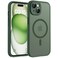 TOCOL for Phone 15 Case Compatible with Magsafe Charger Full Camera Protection Drop Protection Translucent Matte Phone Case for iPhone 15 61 inch Alpine Green