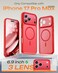 TOCOL for iPhone 17 Pro Max Case Compatible with Magsafe Charger Full Camera Protection Translucent Matte for iPhone 17 Pro Max Phone Case 69 inch Red
