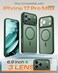 TOCOL for iPhone 17 Pro Max Case Compatible with Magsafe Charger Full Camera Protection Translucent Matte for iPhone 17 Pro Max Phone Case 69 inch Alpine Green