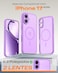 TOCOL for Phone 17 Case Compatible with Magsafe Charger Full Camera Protection Drop Protection Translucent Matte Phone Case for Phone 17 63 inch Light Purple