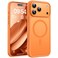 TOCOL for iPhone 17 Pro Case Compatible with Magsafe Charger Full Camera Protection Translucent Matte Phone Case for 17 Pro 63 inch Orange
