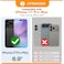 Bocasal Crossbody Wallet Case for iPhone 17 Pro Max RFID Blocking PU Leather Zipper Handbag Purse Flip Cover Kickstand Folio Case with Card Slots Holder Wrist Strap Lanyard 5G 69 Inch Black