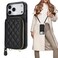 Bocasal Crossbody Wallet Case for iPhone 17 Pro Max RFID Blocking PU Leather Zipper Handbag Purse Flip Cover Kickstand Folio Case with Card Slots Holder Wrist Strap Lanyard 5G 69 Inch Black