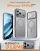 TOCOL for iPhone 17 Pro Case Compatible with Magsafe Charger Full Camera Protection Translucent Matte Phone Case for 17 Pro 63 inch Gray