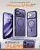TOCOL for iPhone 17 Pro Case Compatible with Magsafe Charger Full Camera Protection Translucent Matte Phone Case for 17 Pro 63 inch Midnight Purple